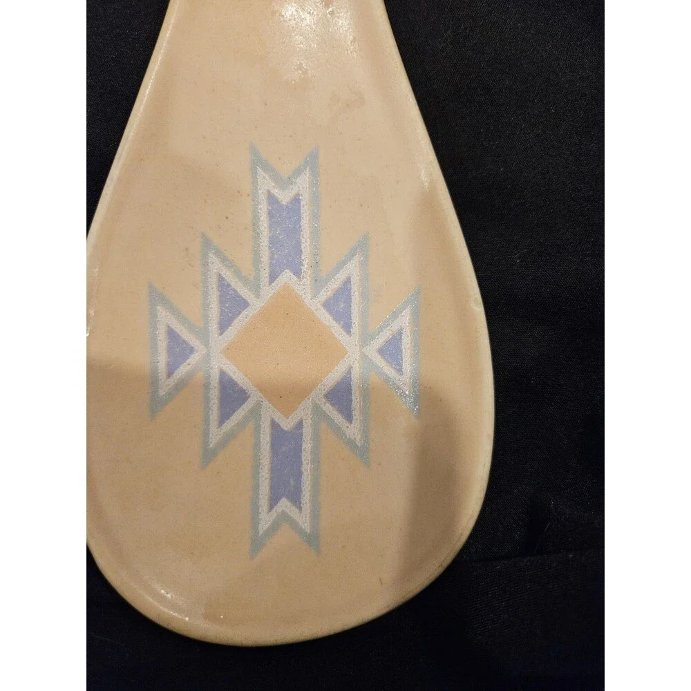Vintage Treasure Craft Aztec Southwestern Spoonrest Made In The USA
